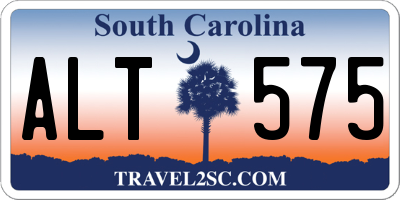 SC license plate ALT575