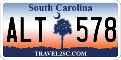 SC license plate ALT578