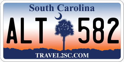SC license plate ALT582