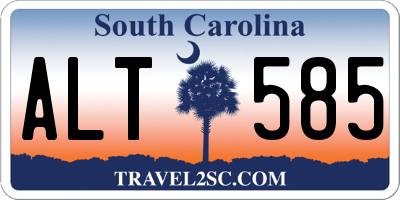 SC license plate ALT585