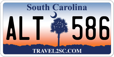 SC license plate ALT586