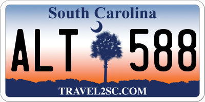 SC license plate ALT588
