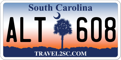 SC license plate ALT608