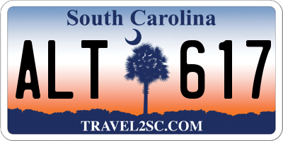 SC license plate ALT617