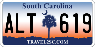 SC license plate ALT619