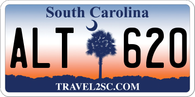 SC license plate ALT620