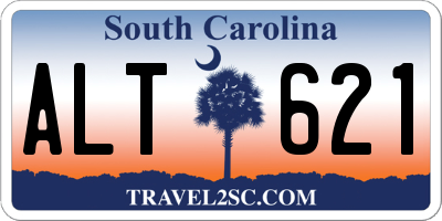 SC license plate ALT621