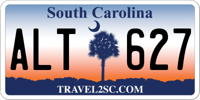 SC license plate ALT627