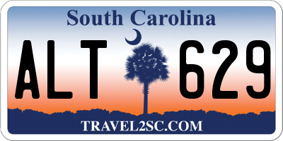 SC license plate ALT629