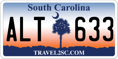 SC license plate ALT633