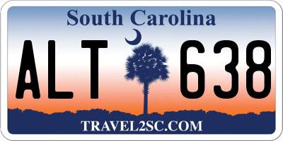SC license plate ALT638