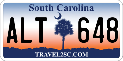 SC license plate ALT648