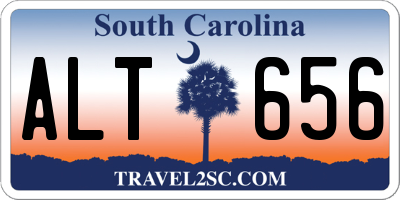 SC license plate ALT656