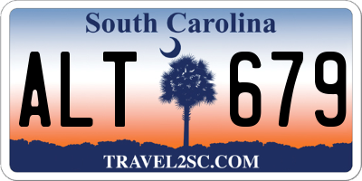 SC license plate ALT679