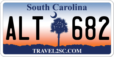 SC license plate ALT682