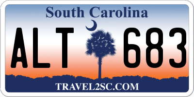 SC license plate ALT683