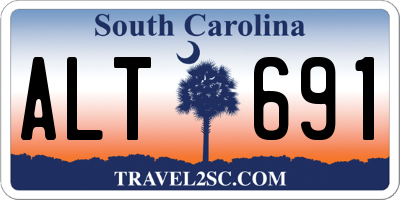 SC license plate ALT691