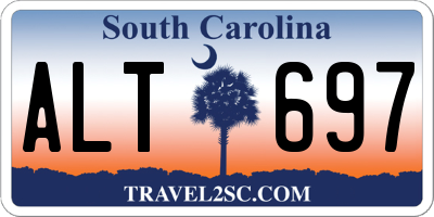 SC license plate ALT697
