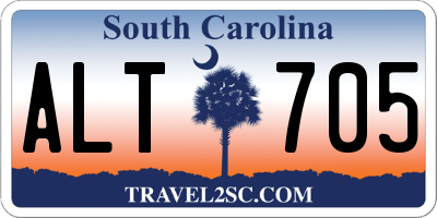 SC license plate ALT705