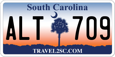 SC license plate ALT709