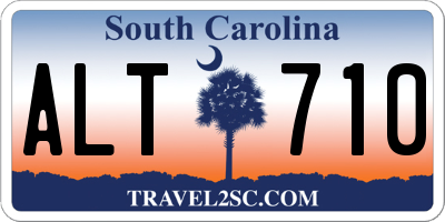 SC license plate ALT710