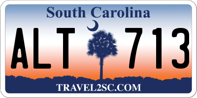 SC license plate ALT713