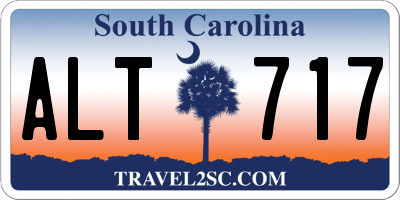 SC license plate ALT717