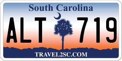 SC license plate ALT719