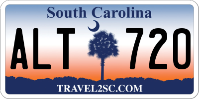 SC license plate ALT720