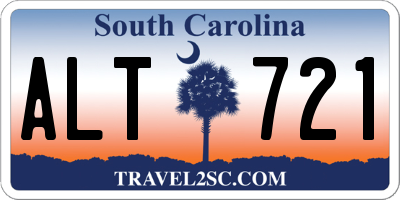 SC license plate ALT721