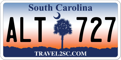 SC license plate ALT727