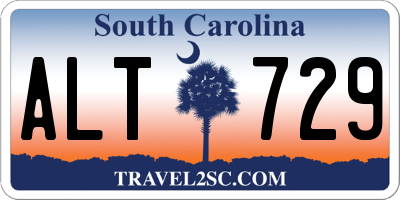 SC license plate ALT729