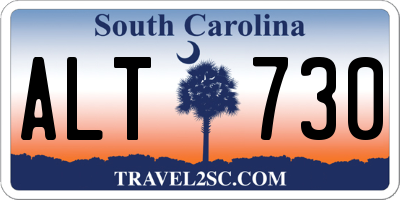 SC license plate ALT730