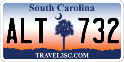 SC license plate ALT732