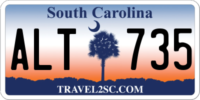 SC license plate ALT735