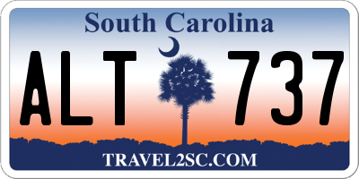 SC license plate ALT737