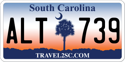 SC license plate ALT739