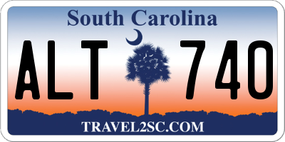 SC license plate ALT740