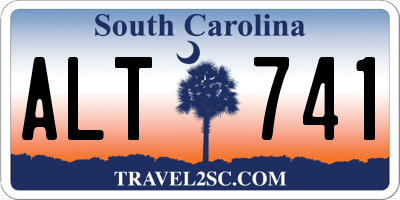SC license plate ALT741