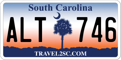 SC license plate ALT746
