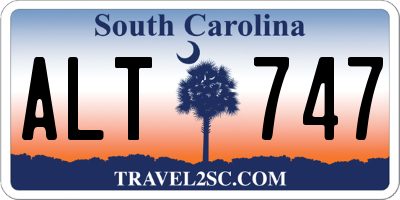 SC license plate ALT747