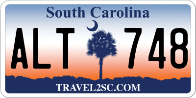 SC license plate ALT748