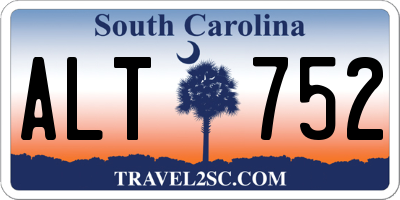 SC license plate ALT752