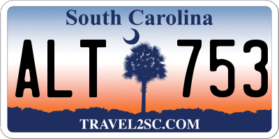 SC license plate ALT753