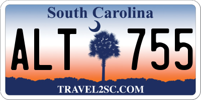 SC license plate ALT755