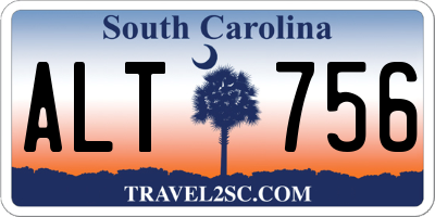 SC license plate ALT756