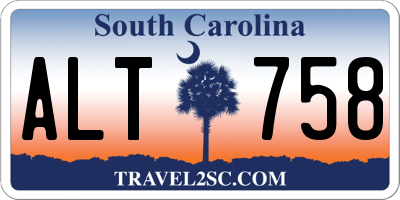 SC license plate ALT758