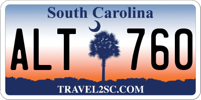 SC license plate ALT760