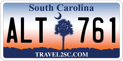 SC license plate ALT761
