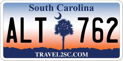 SC license plate ALT762